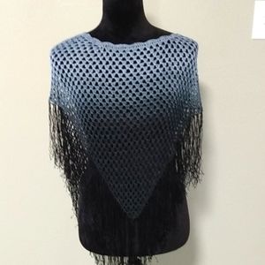 Super cute Ombre crochet shawl